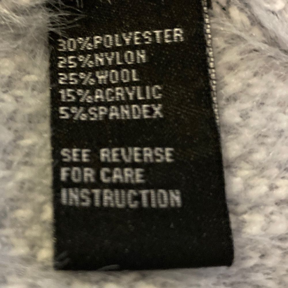 Cliche Fuzzy Star Soft Sweater Grey/White Color Size L - Picture 6 of 7